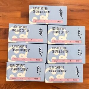 RPE Life 100% Unscented Organic Cotton Regular Panty Liners 126 Total